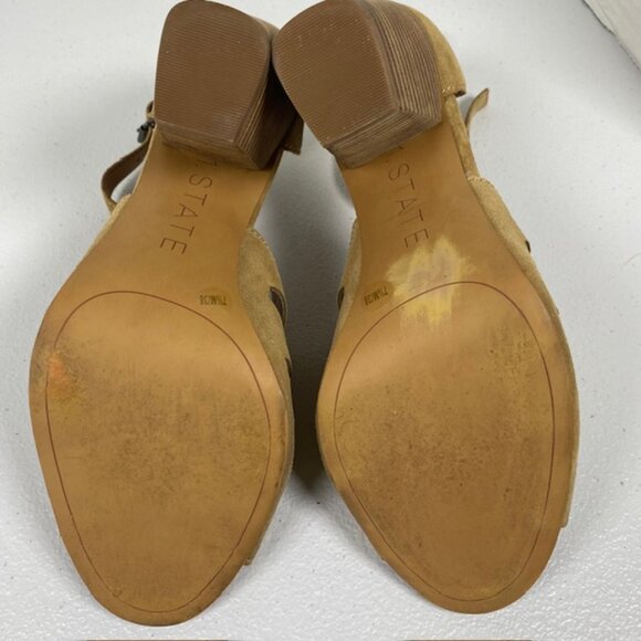 1. State Nallay Shoes Women’s 7.5M Sandal High Heel Leather ankle strap open toe - Picture 10 of 11